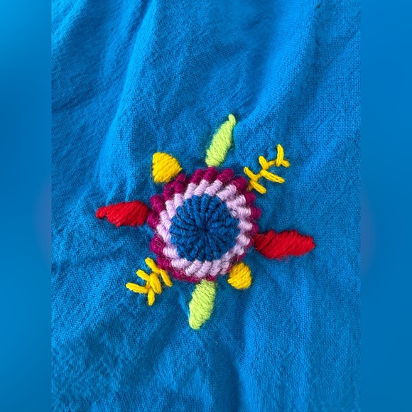 Hand-embroidered Toddler Girls Dress Authentic Guatemalan "Jardinita" Sundress - Picture 4 of 12